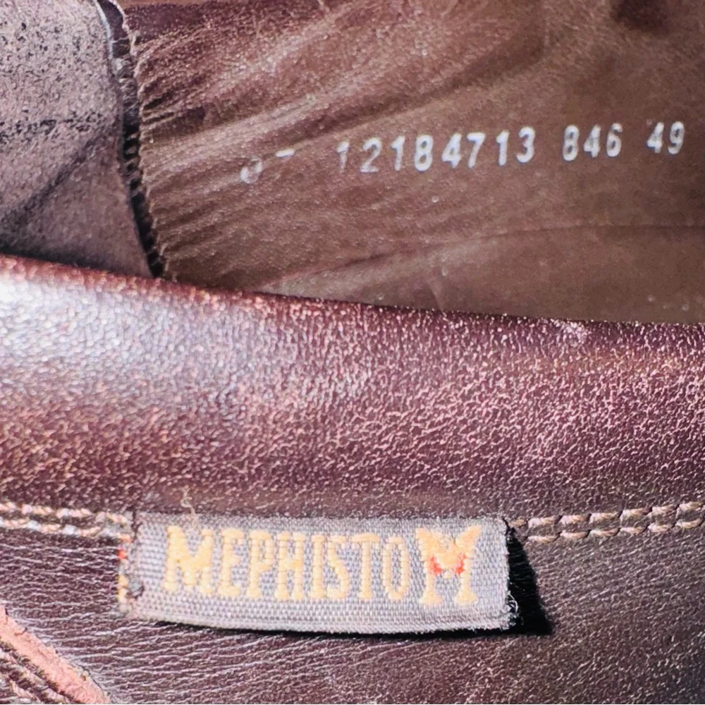 Mephisto Air Jet Double Gore Loafers Dark Brown Size 10 EUC
